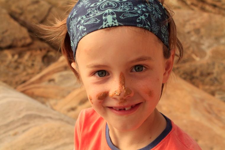 Sandstone face paint!